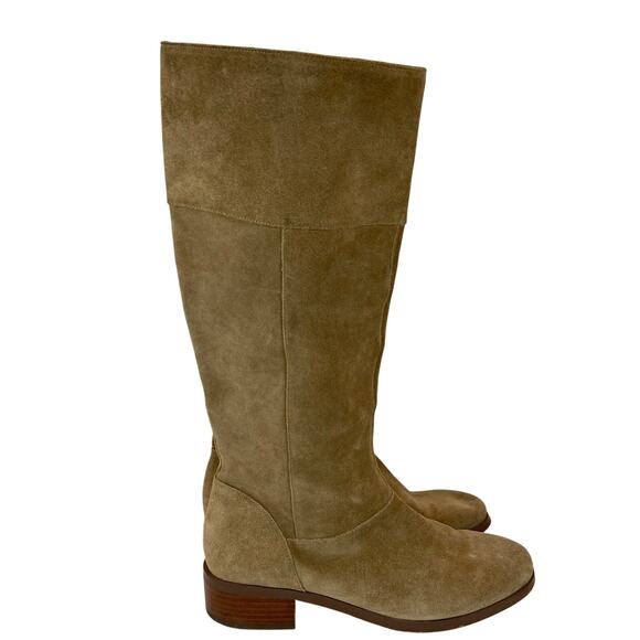 Sole Society Carlie Brown Leather Tall Boots Size 9M - Picture 1 of 13